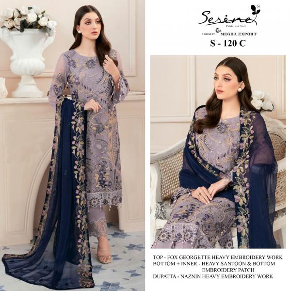 Serine S 120 Latest Georgette Designer Pakistani Suit Collection